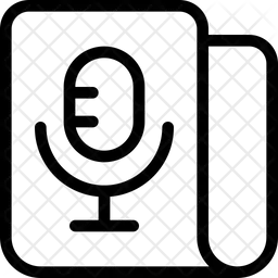 오디오 뉴스 콘텐츠  아이콘