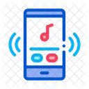 Illustration Music Phone Icon