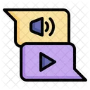 Audio Video Online Learning Education Icon