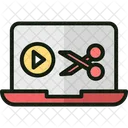 Audiobearbeitung Audiobearbeitungssoftware Digitaler Audioeditor Symbol