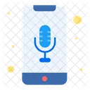 Audioerkennung Mobiler Rekorder Telefonrekorder Symbol