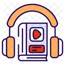 Livro De Audio Livro Educacao Ícone
