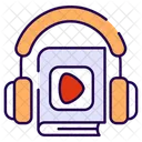 Livro De Audio Livro Educacao Ícone