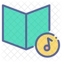 Livro Musica Educacao Ícone