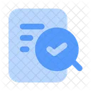 Audit Checking Magnifying Glass Icon