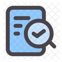 Audit Checking Magnifying Glass Icon
