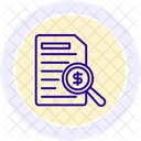 Audit Line Icon Icon