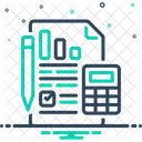 Auditing Paper Document Icon