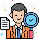 Auditor Male  Icon