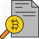 Auditoría de bitcoins  Icono