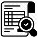 Analisis De Facturas Auditoria De Facturas Inspeccion De Facturas Icono
