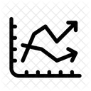 Aufwarts Abwarts Graph Diagramm Symbol