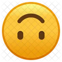 Umgedrehtes Gesicht Emoji Emoticon Icon