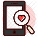 Suche Liebe Handy Symbol