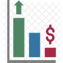 Aufwarts Und Abwartsdiagramm Diagramm Mit Pfeil Diagramm Mit Aufwartspfeil Symbol