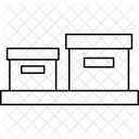 Aufbewahrungsbox Heimorganisation Aufbewahrungsbehalter Symbol
