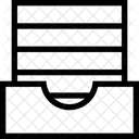 Papierstapel Aufbewahrungsbox Papierstapelbox Symbol