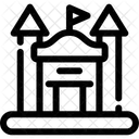 Aufblasbar Burg Spiel Symbol