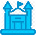 Aufblasbar Burg Spiel Symbol