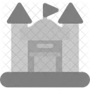 Aufblasbar Burg Spiel Symbol