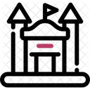 Aufblasbar Burg Spiel Symbol