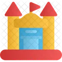 Aufblasbar Burg Spiel Symbol