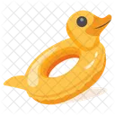 Aufblasbare Ente Entenschwimmer Aufblasbarer Pool Icon