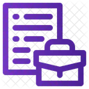 Aufgabe Arbeiten Aktentasche Icon