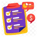 Aufgabe Checkliste Job Icon