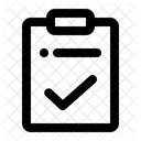 Aufgabe Erledigt Checkliste Notizblock Symbol
