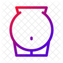 Aufgeblähter Bauch  Symbol
