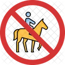Aufhören zu reiten  Symbol