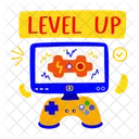 Levelaufstieg Controller Spiel Symbol