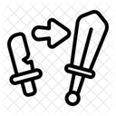 Aufleveln  Symbol