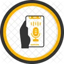 Aufnahme Hand Halt Telefon Aufnahme Icon