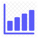 Aufsteigendes Balkendiagramm  Symbol