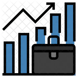 Steigendes Geschäftsdiagramm  Symbol