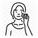 Sonnenschutzmittel auftragen  Symbol