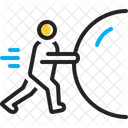 Anstrengung Schwer Hart Symbol