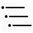 Unterkategorie „Aufzählungsliste“  Symbol