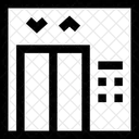Aufzug Akkreditierung Flugzeug Symbol