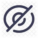 Augen Schragstrich Symbol