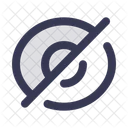 Auge Schragstrich Symbol