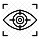 Augenfokus Eye Tracking Uberwachung Symbol