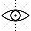 Augenfokus Auge Sichtbar Symbol