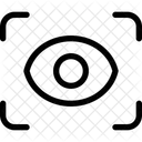 Augenfokus Fokusansicht Kameraansicht Symbol