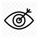 Augenfokus Sucher Uberwachung Symbol