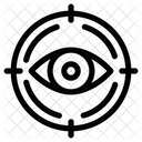 Augenfokus  Symbol