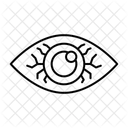 Augeninfektion Auge Infektion Symbol