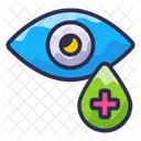 Medizinisches Auge Augentropfen Symbol